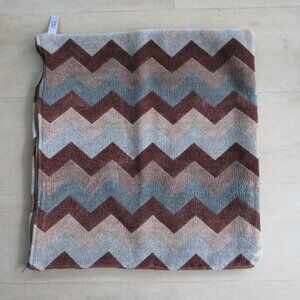 Chevron Pattern Throw Pillow Cover 18x18 Inch Made in USA Newport Brush Cotton